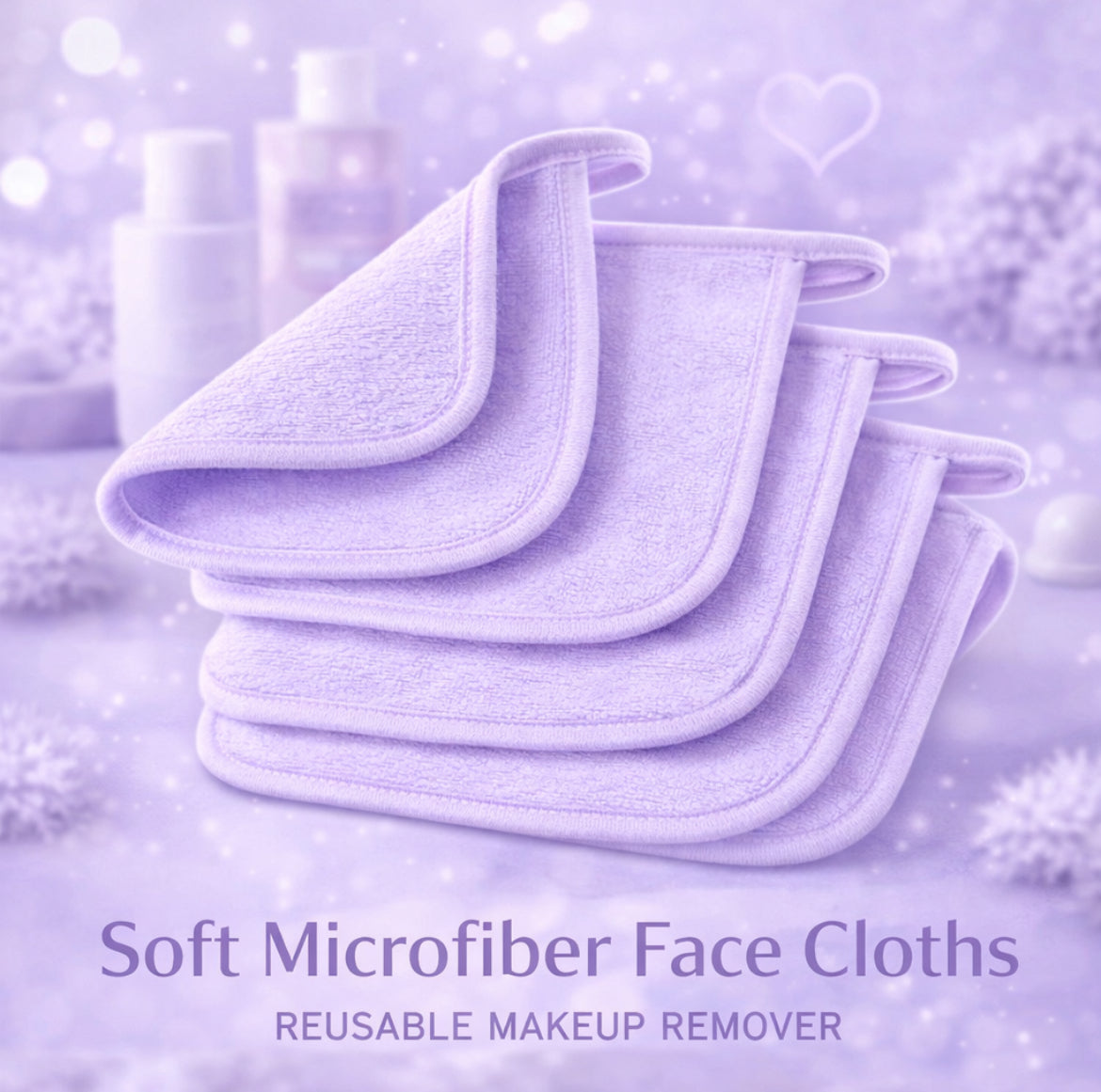 Soft Makeup Remover Cloths - 5pcs
