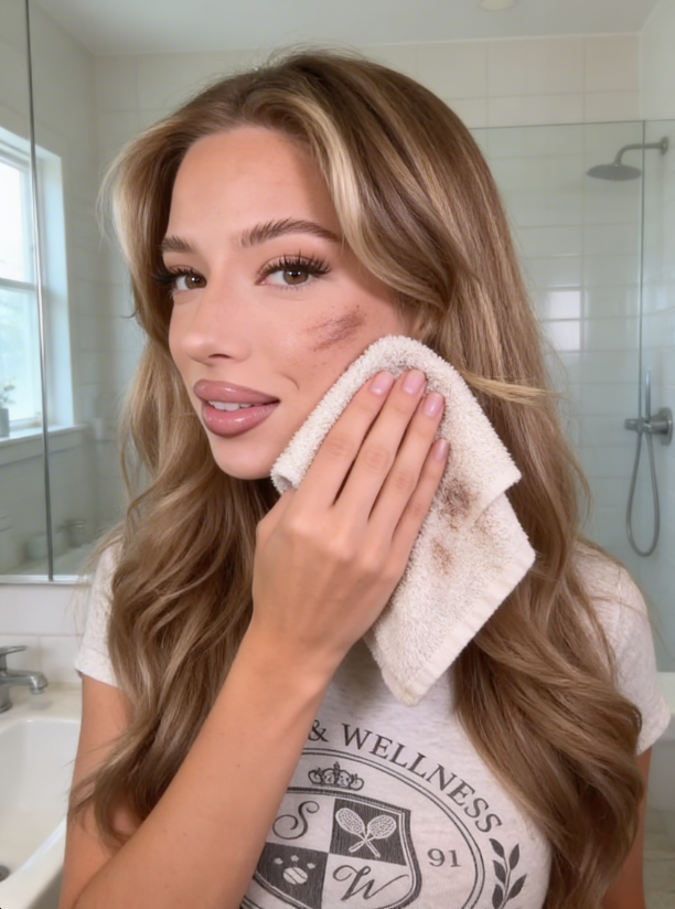 Aurevia Bliss soft makeup remover cloths, set of 5, showing gentle fabric texture and a clean, white appearance for skincare.
