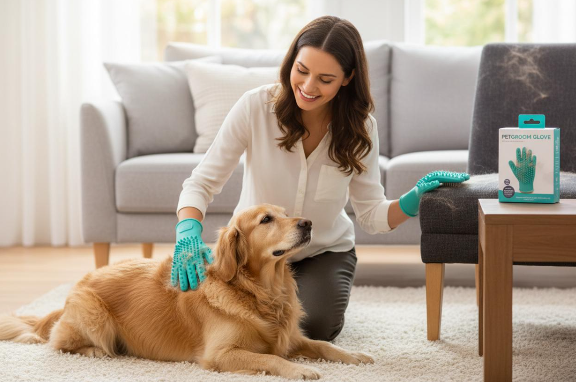 Step 2: Stroke your pet gently