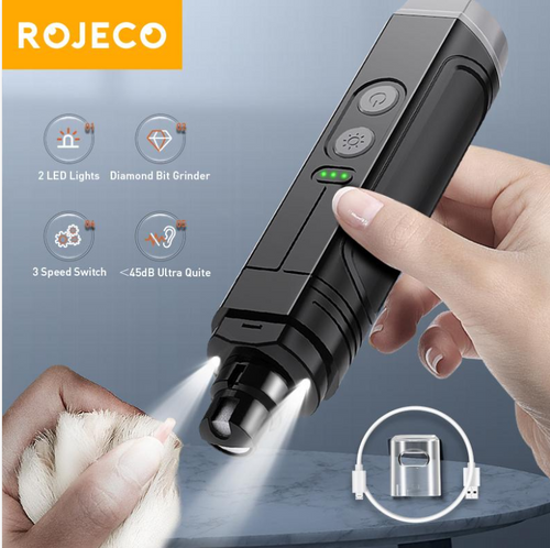 Rechargeable Lighted Dog Nail Grinder