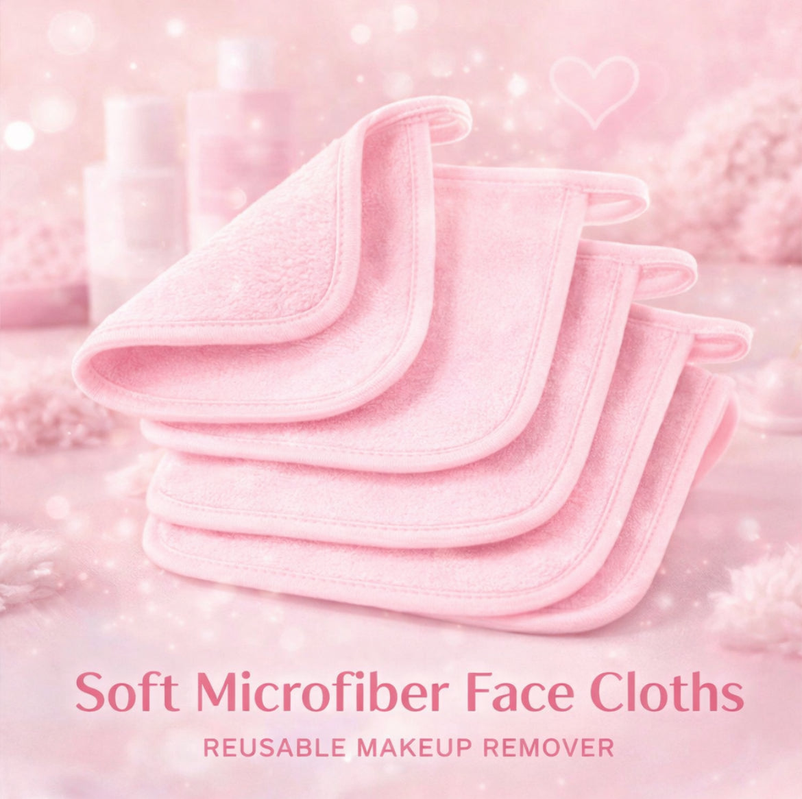 Soft Makeup Remover Cloths - 5pcs