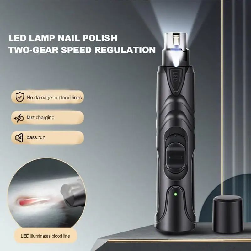 Rechargeable Lighted Dog Nail Grinder